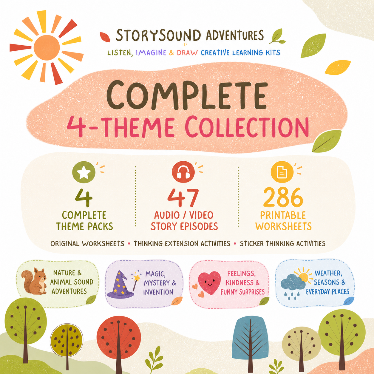 Complete StorySound Adventures Collection  47 Stories + 286 Printable Worksheets