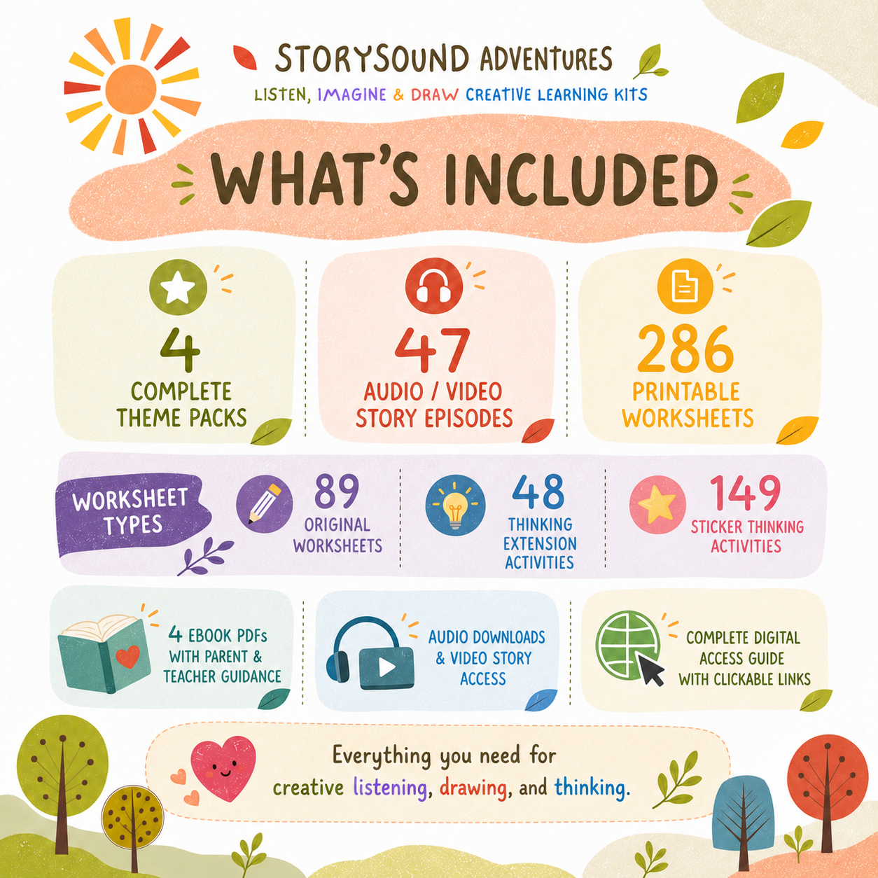 Complete StorySound Adventures Collection  47 Stories + 286 Printable Worksheets