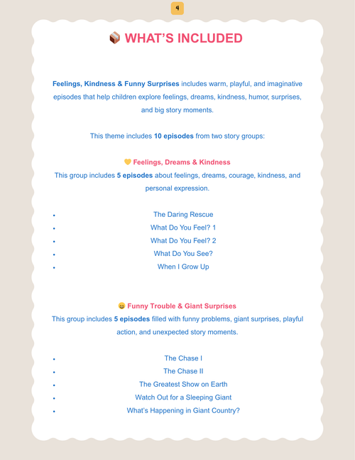 Feelings, Kindness & Funny Surprises